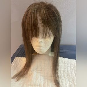 Custom human hair topper, never worn